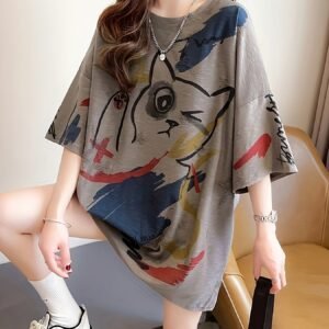 Trendy Summer Cartoon T-Shirt