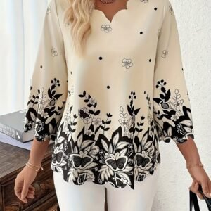 Elegant Floral Women’s Top