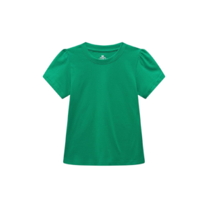 Green Round Collar Tee
