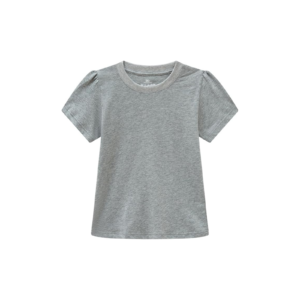 Grey Round Collar Tee