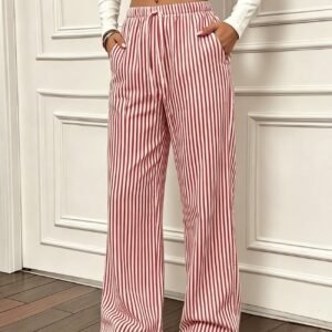 Striped Long Pants for Women