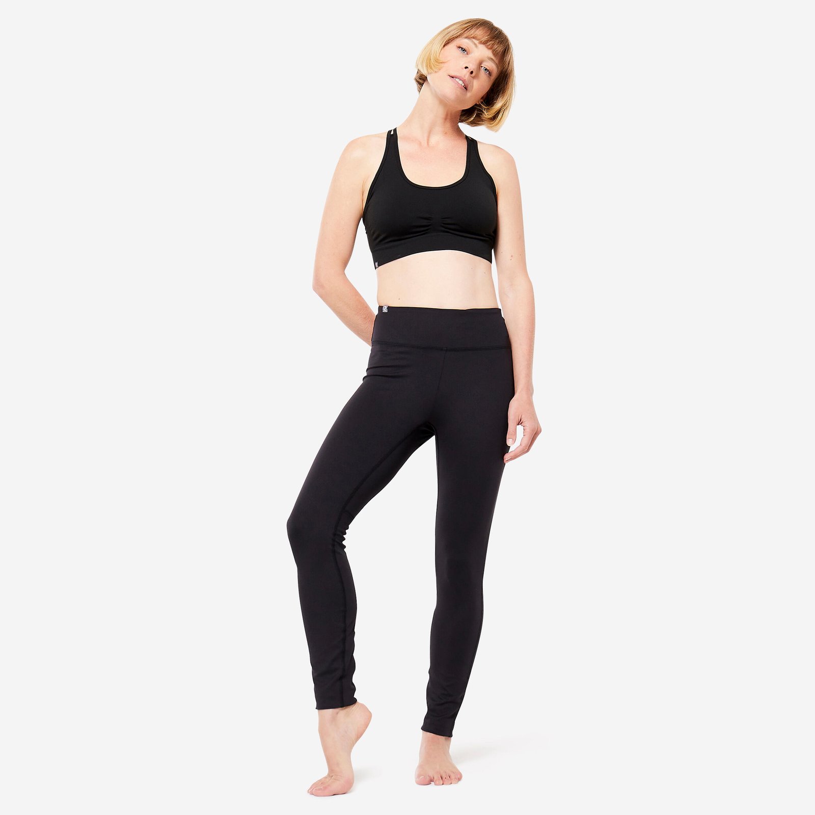 Women's Dynamic Yoga Leggings - Black - Image 2