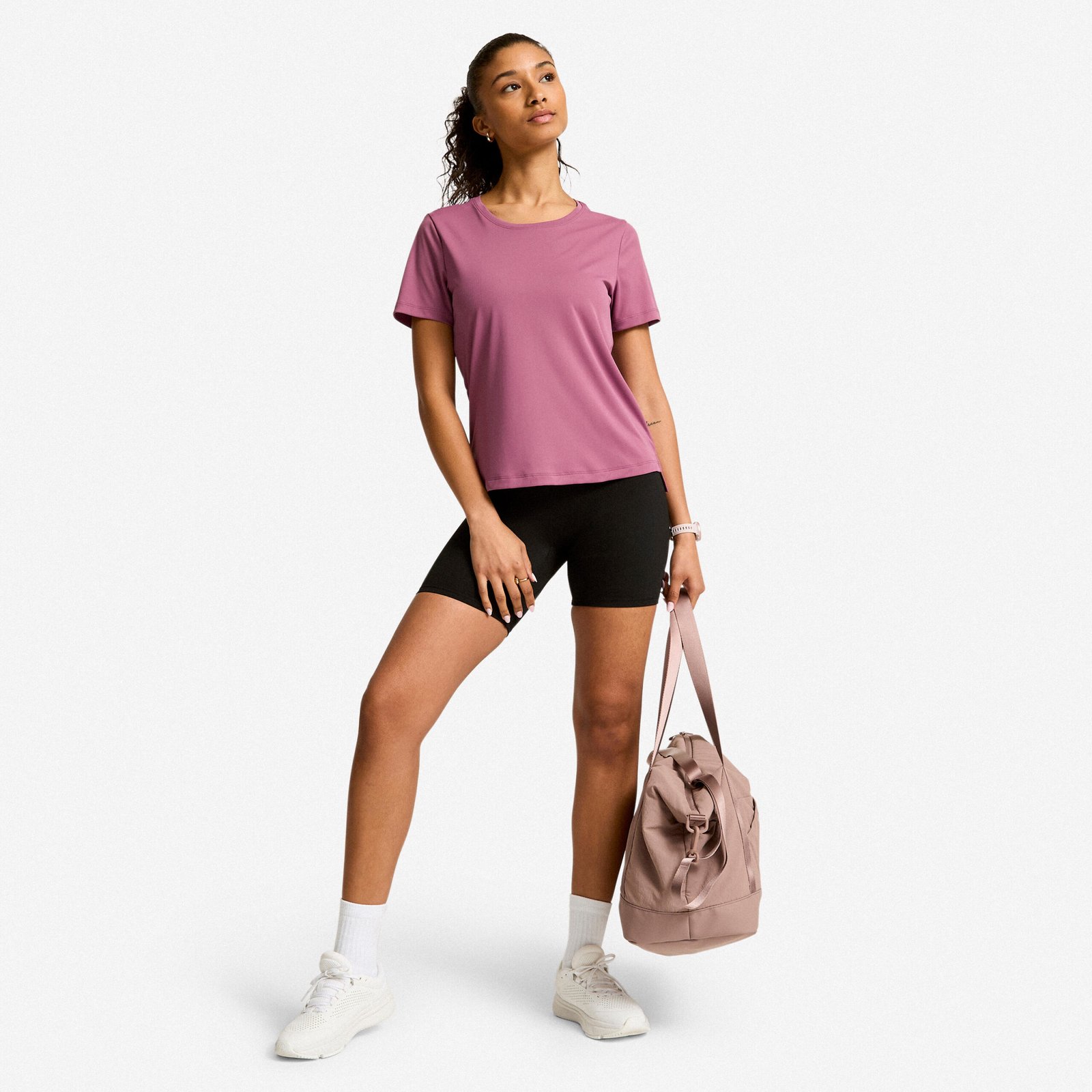 Women's Short-Sleeved Fitness T-Shirt - Image 2